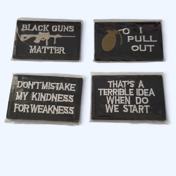 Source Unknown Other - Tactical Morale Patch Bundle, Set for Caps, Bags, Backpacks, Vest